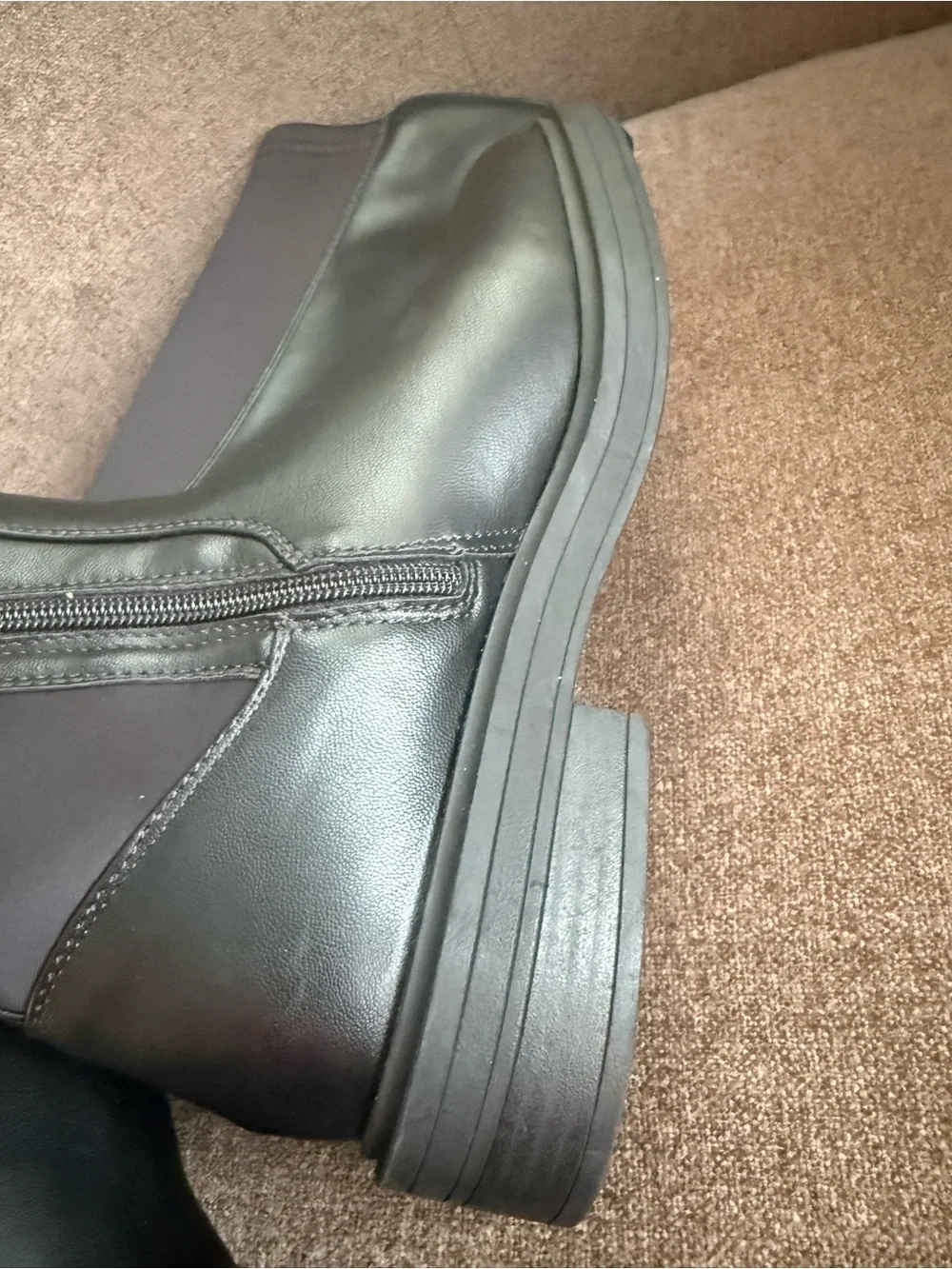 Kenneth Cole Reaction Tall Black Over-the-Knee Riding Boot